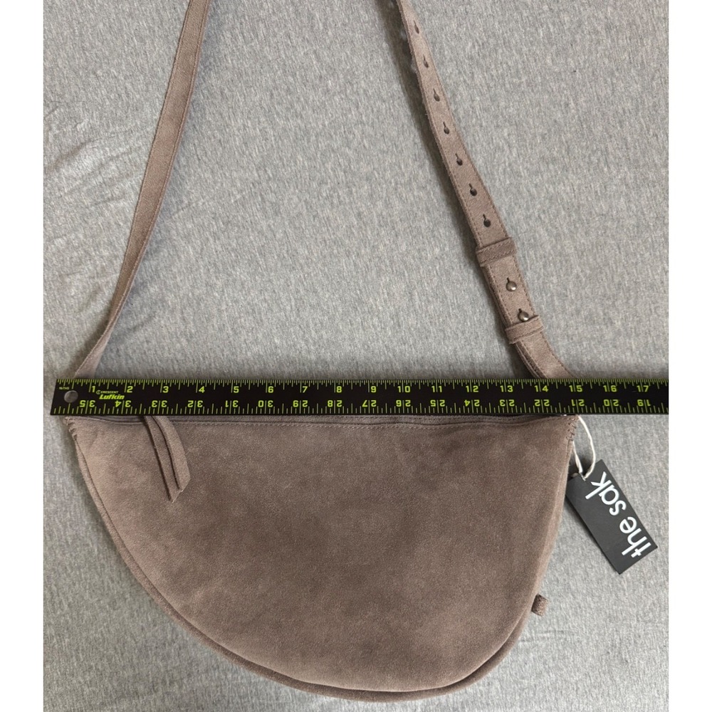The Sak Suede Saddle Crossbody Bag in Taupe Brown - Picture 14 of 16